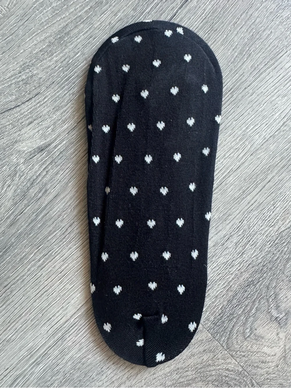 No Show Socks in Hearts Print